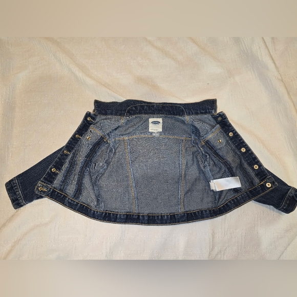 EUC Old Navy Denim Blue Jean Button Up Jacket Size 2 Kids Unisex - Picture 3 of 5